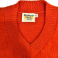 60s CAMPUS Mohair Shag V-Neck Sweater