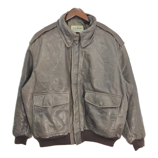 90s L.L.Bean A-2 Flight Leather Jacket