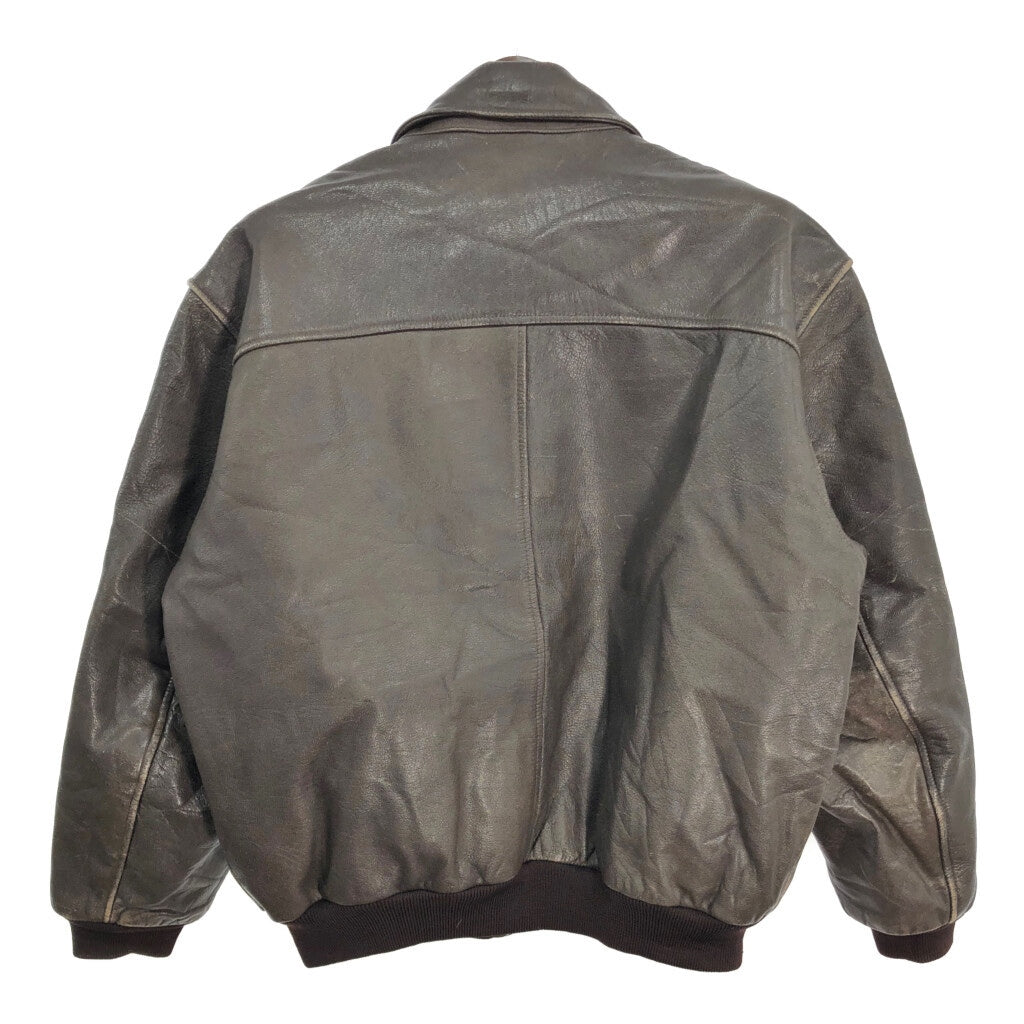 90s L.L.Bean A-2 Flight Leather Jacket