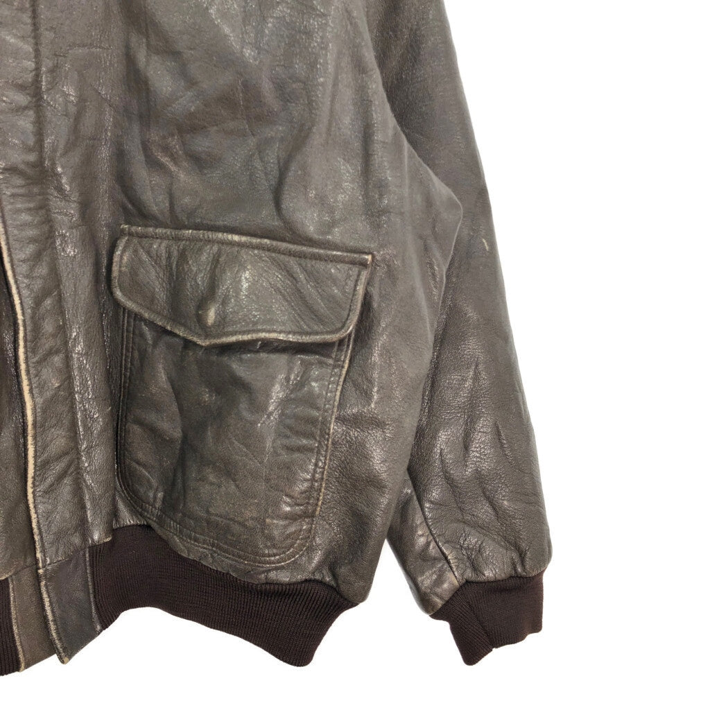 90s L.L.Bean A-2 Flight Leather Jacket