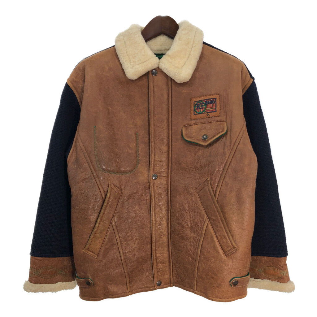 90s ICEBERG Shearling Leather Jacket