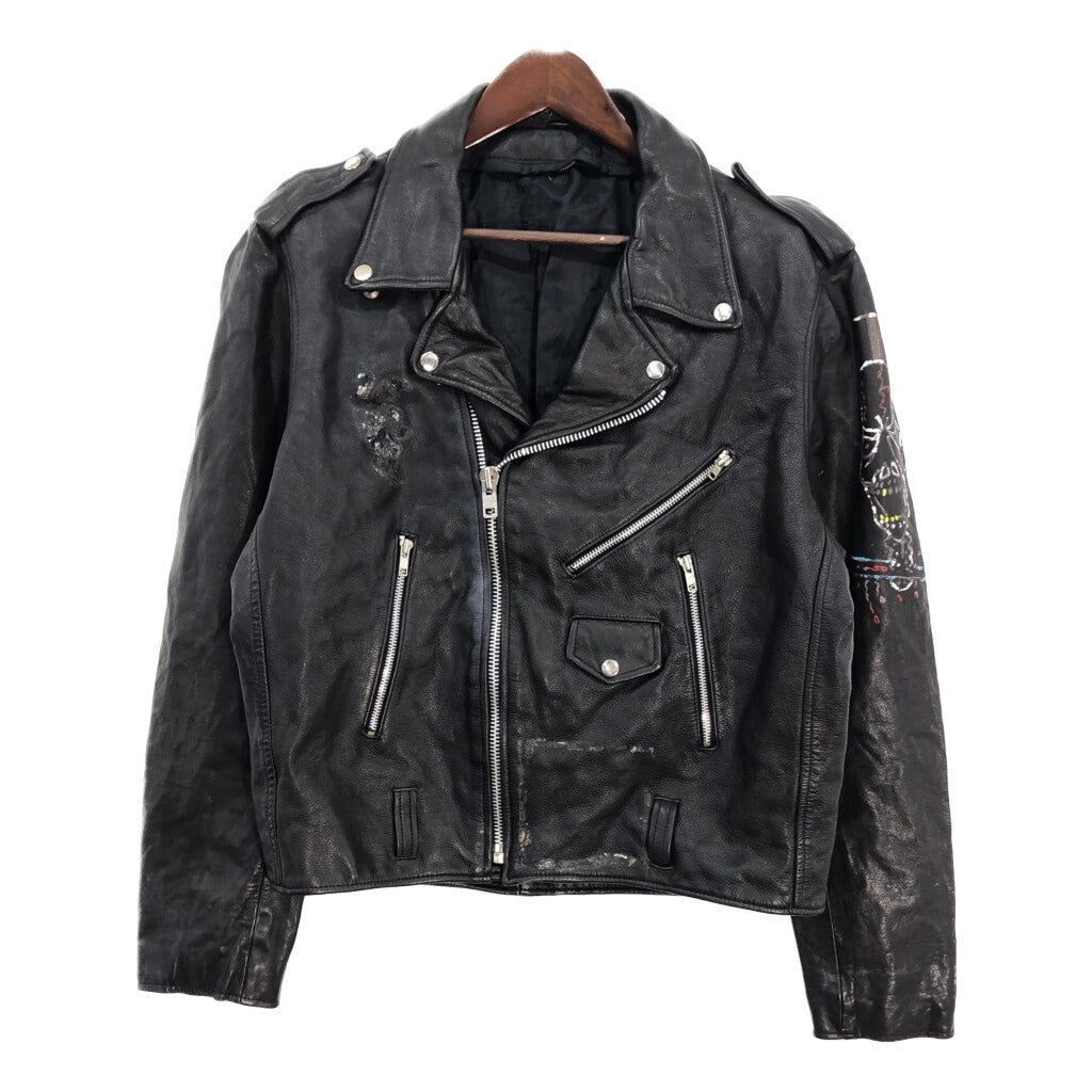 80s Double Riders Leather Jacket