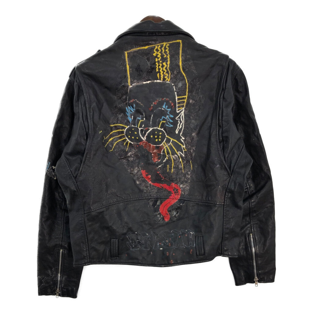 80s Double Riders Leather Jacket