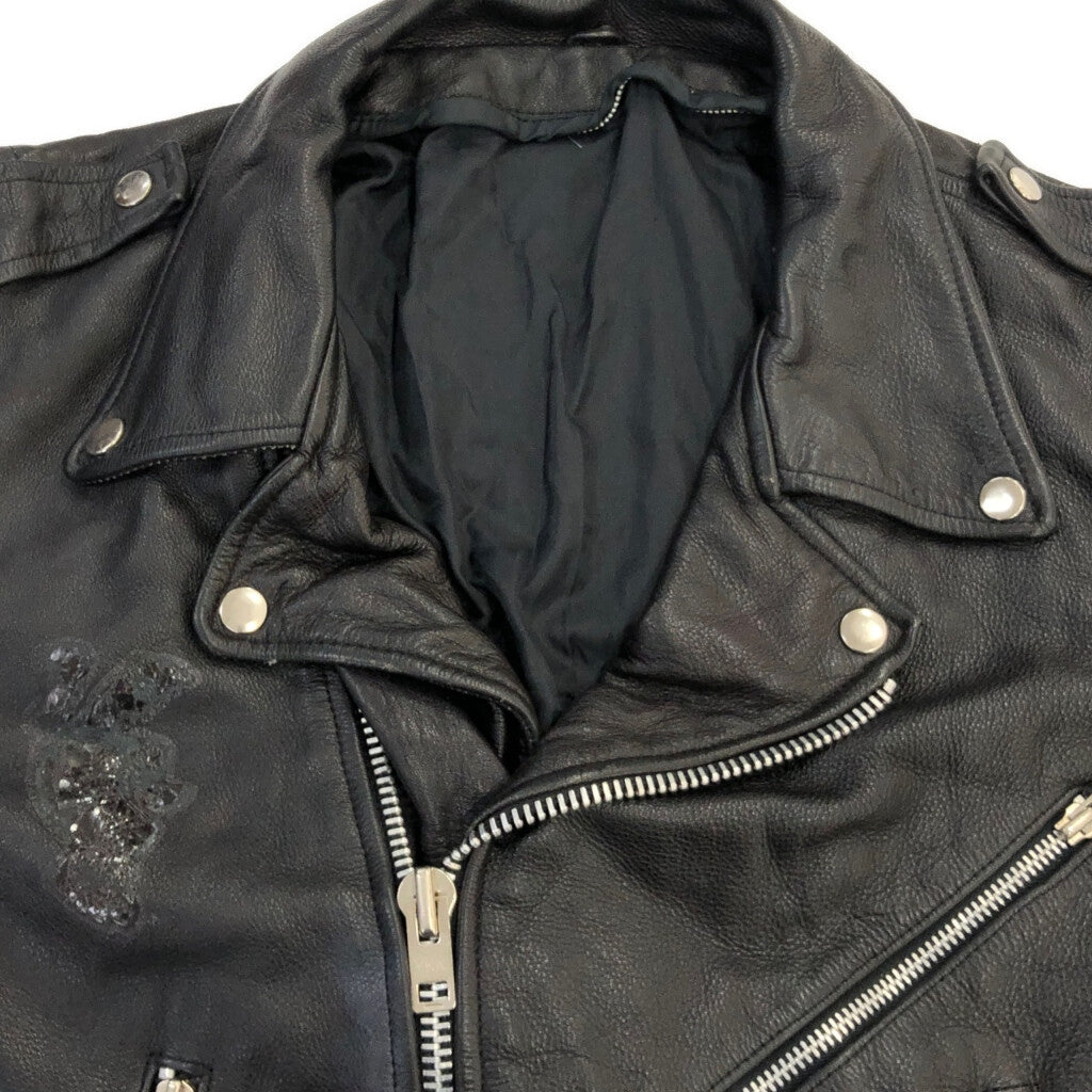 80s Double Riders Leather Jacket