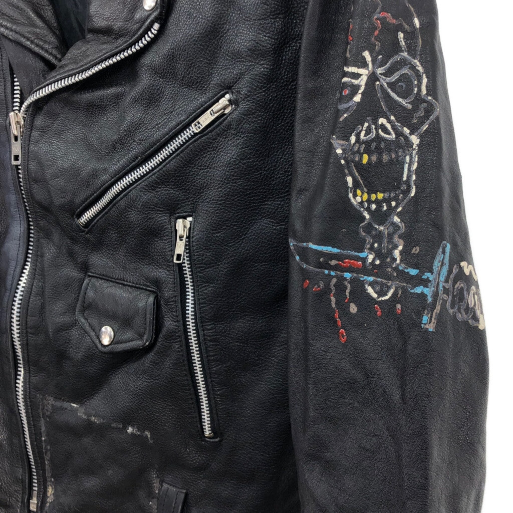 80s Double Riders Leather Jacket