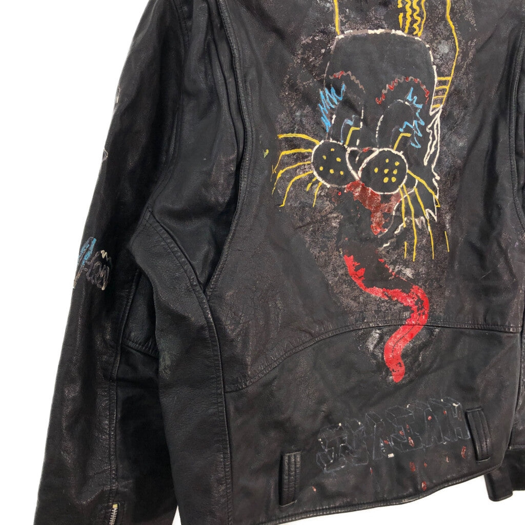 80s Double Riders Leather Jacket