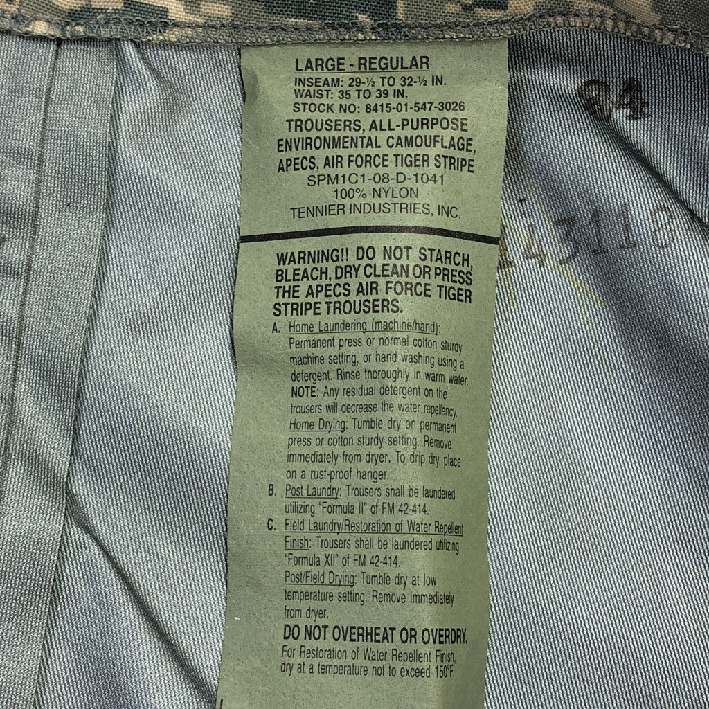 00s U.S. ARMY APECS GORETEX Military Pants