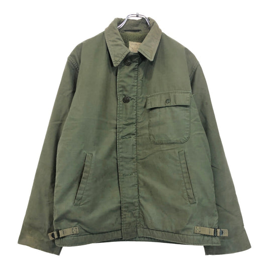 80s U.S. NAVY A-2 Deck Military Jacket