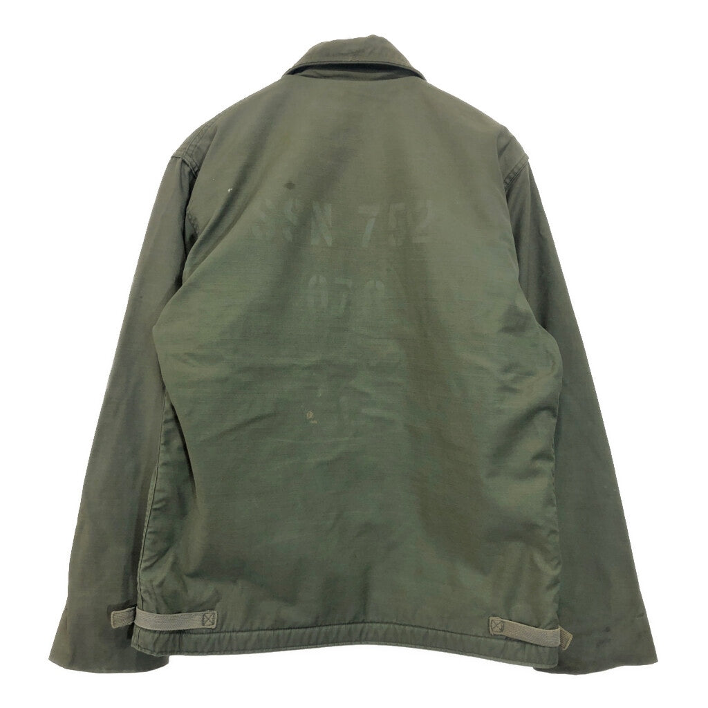 80s U.S. NAVY A-2 Deck Military Jacket