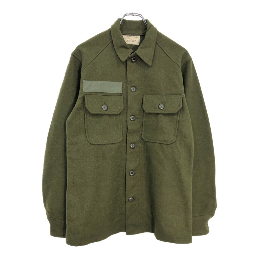 70s U.S. ARMY OG-108 Wool Field Shirt Military Shirt