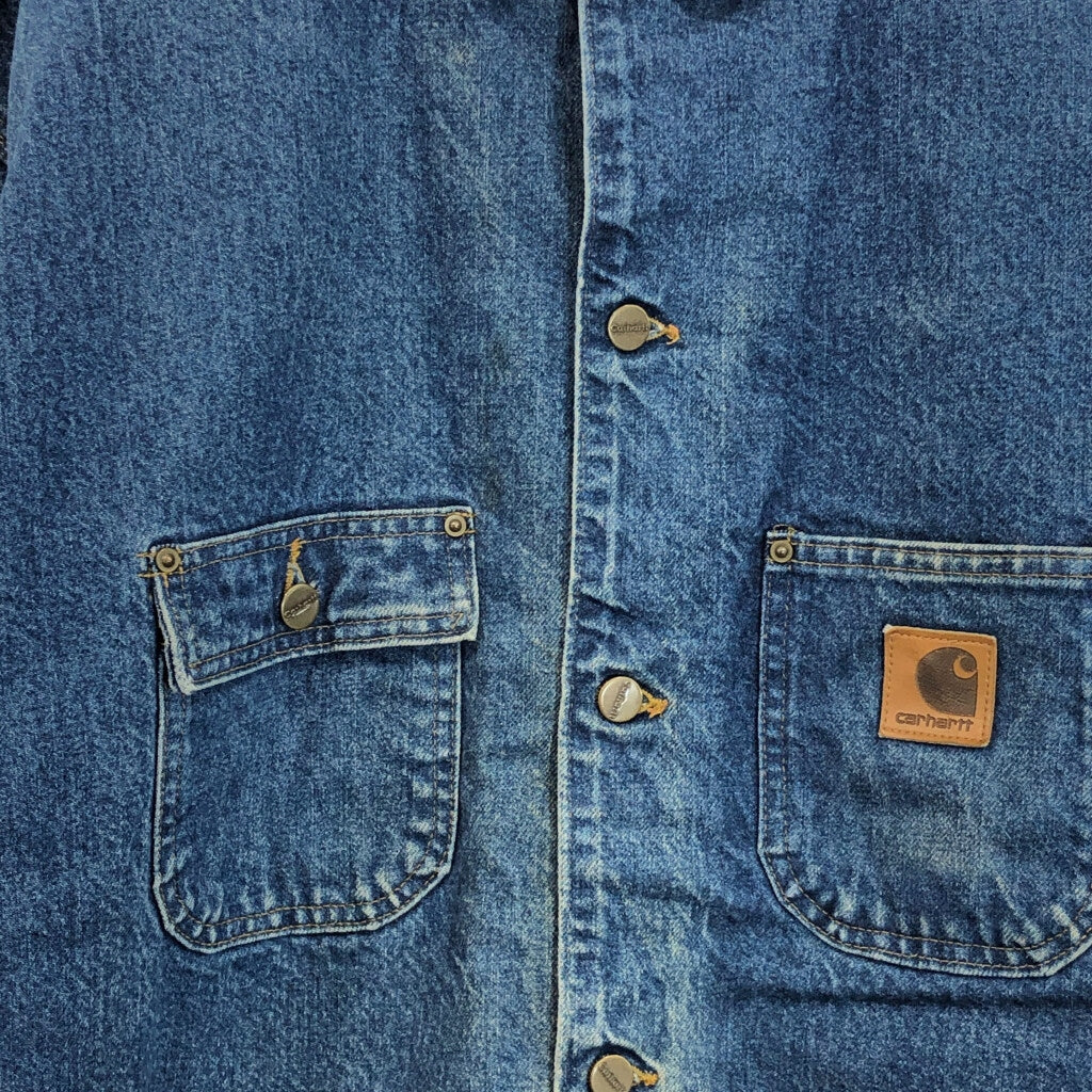 00s Carhartt Michigan Chore Coat Denim Jacket