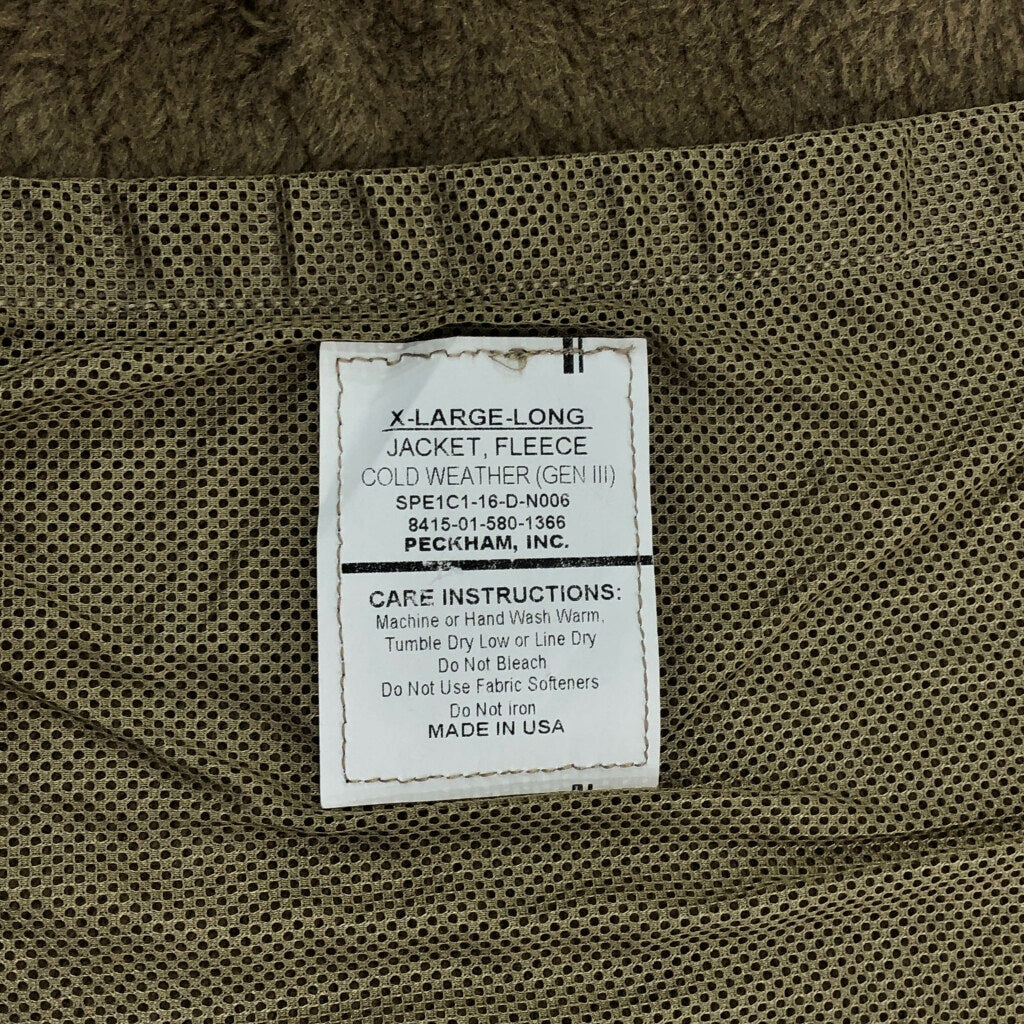 U.S. ARMY ECWCS GEN3 Level3 Fleece Jacket Military Jacket