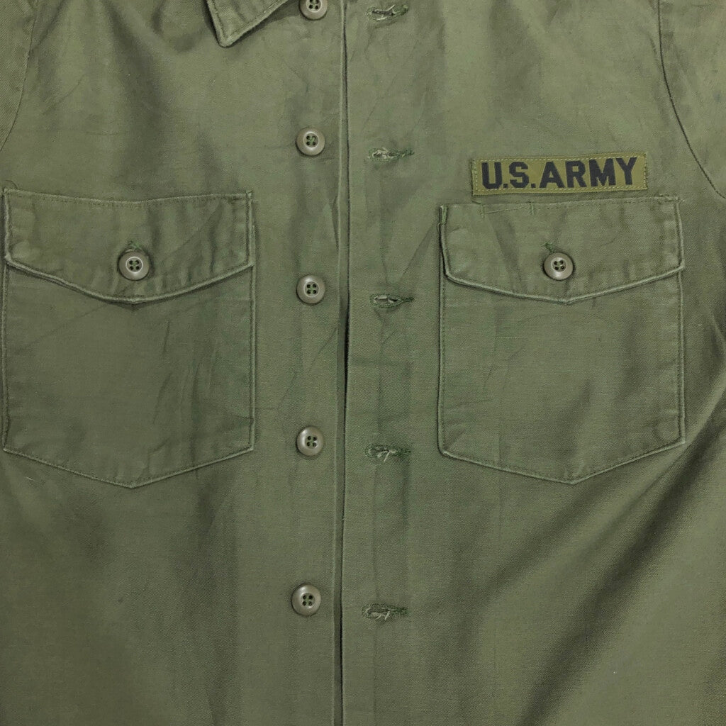 70s U.S. ARMY Utility Shirt Military Shirt