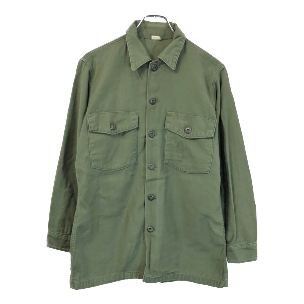 60s U.S. ARMY OG-107 Cotton Sateen Shirt Military Shirt