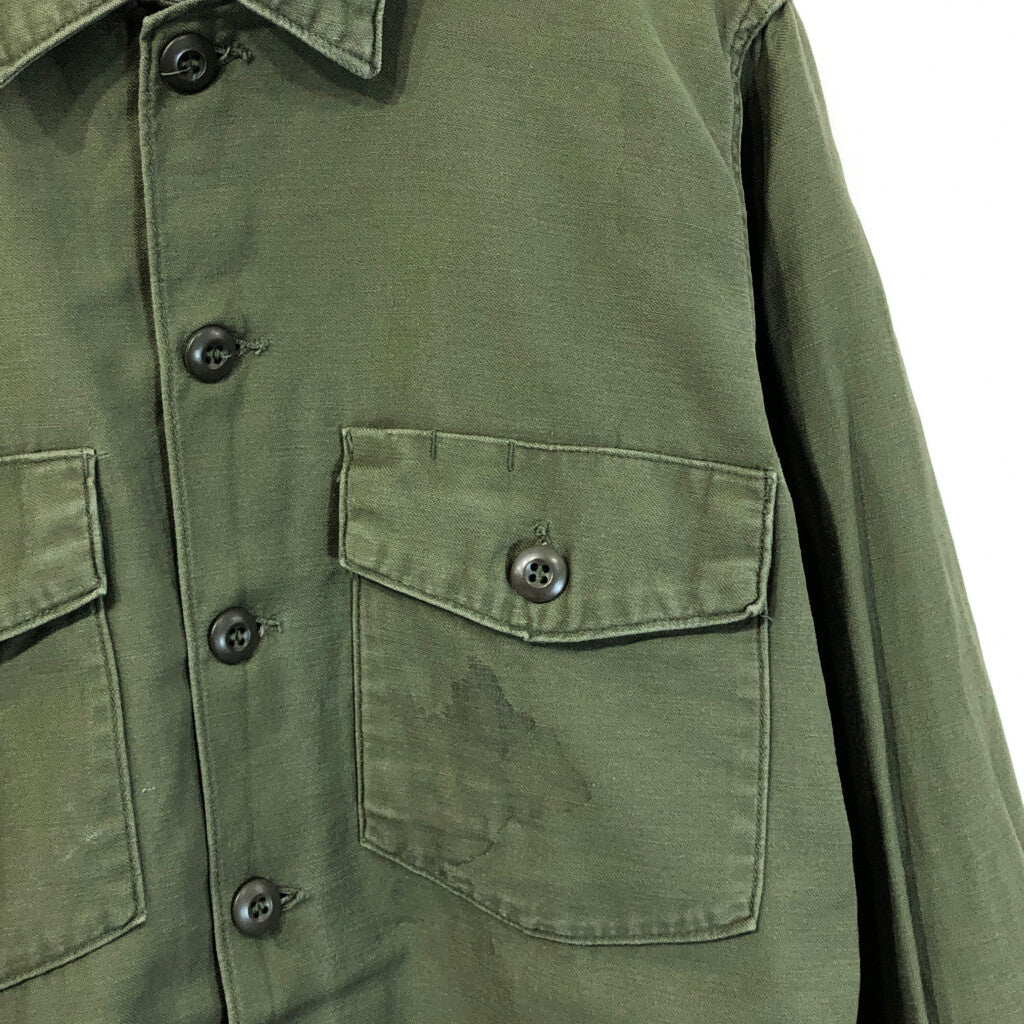 60s U.S. ARMY OG-107 Cotton Sateen Shirt Military Shirt