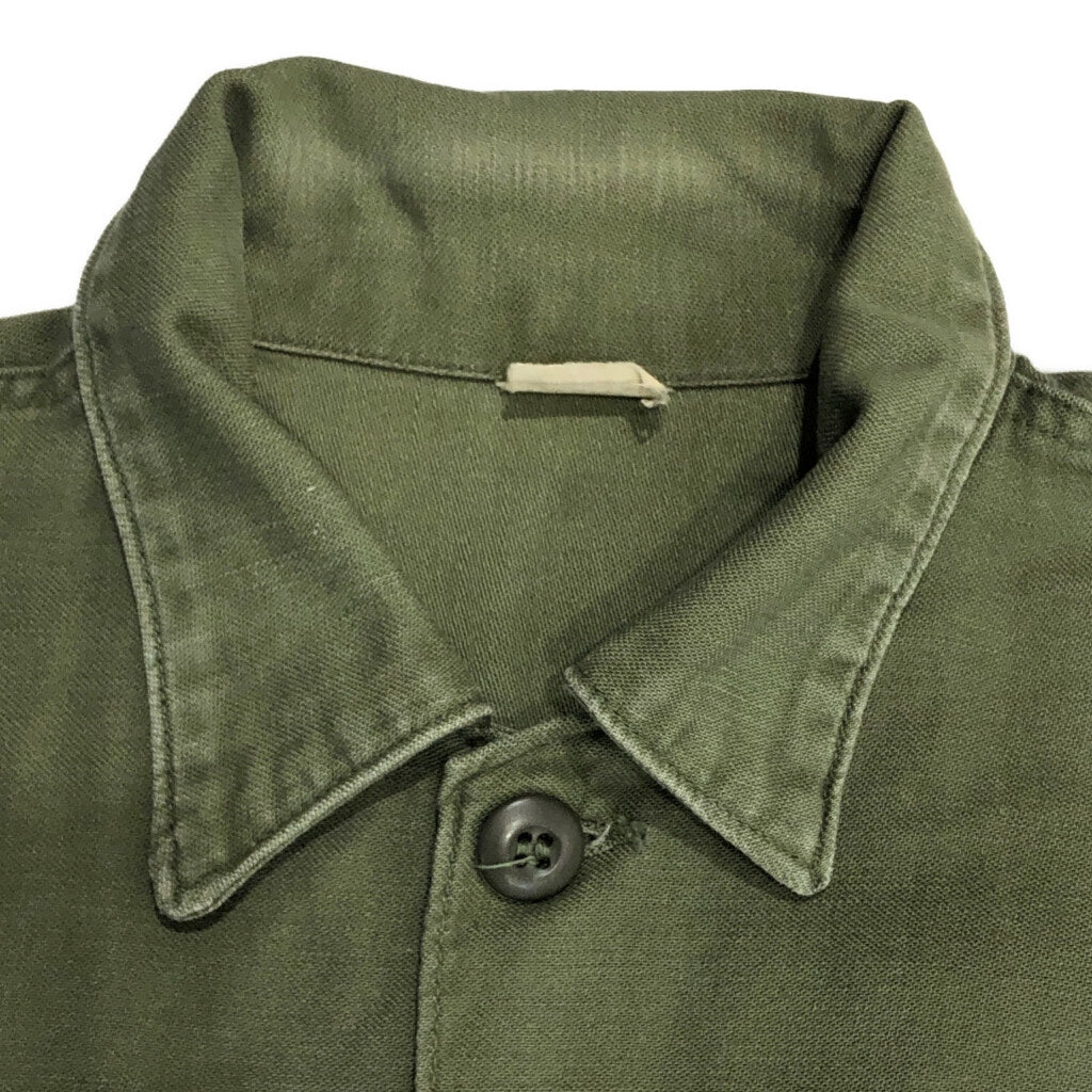 60s U.S. ARMY OG-107 Cotton Sateen Shirt Military Shirt