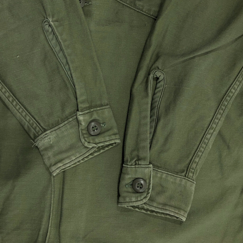 60s U.S. ARMY OG-107 Cotton Sateen Shirt Military Shirt