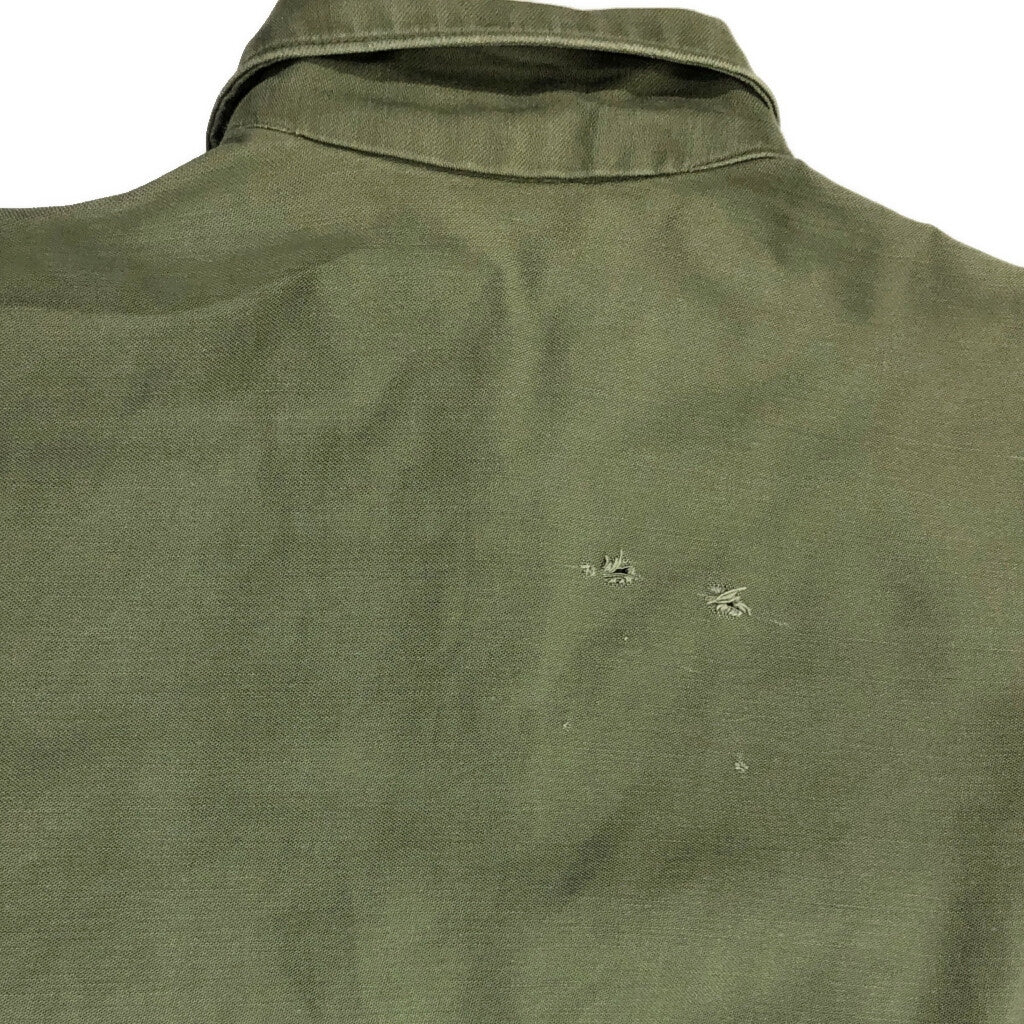 60s U.S. ARMY OG-107 Cotton Sateen Shirt Military Shirt