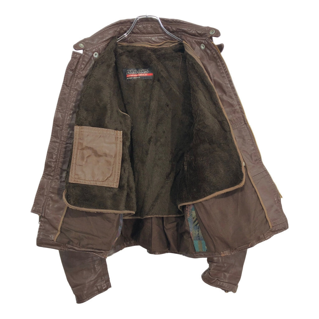 70s BROOKS Single Riders Leather Jacket