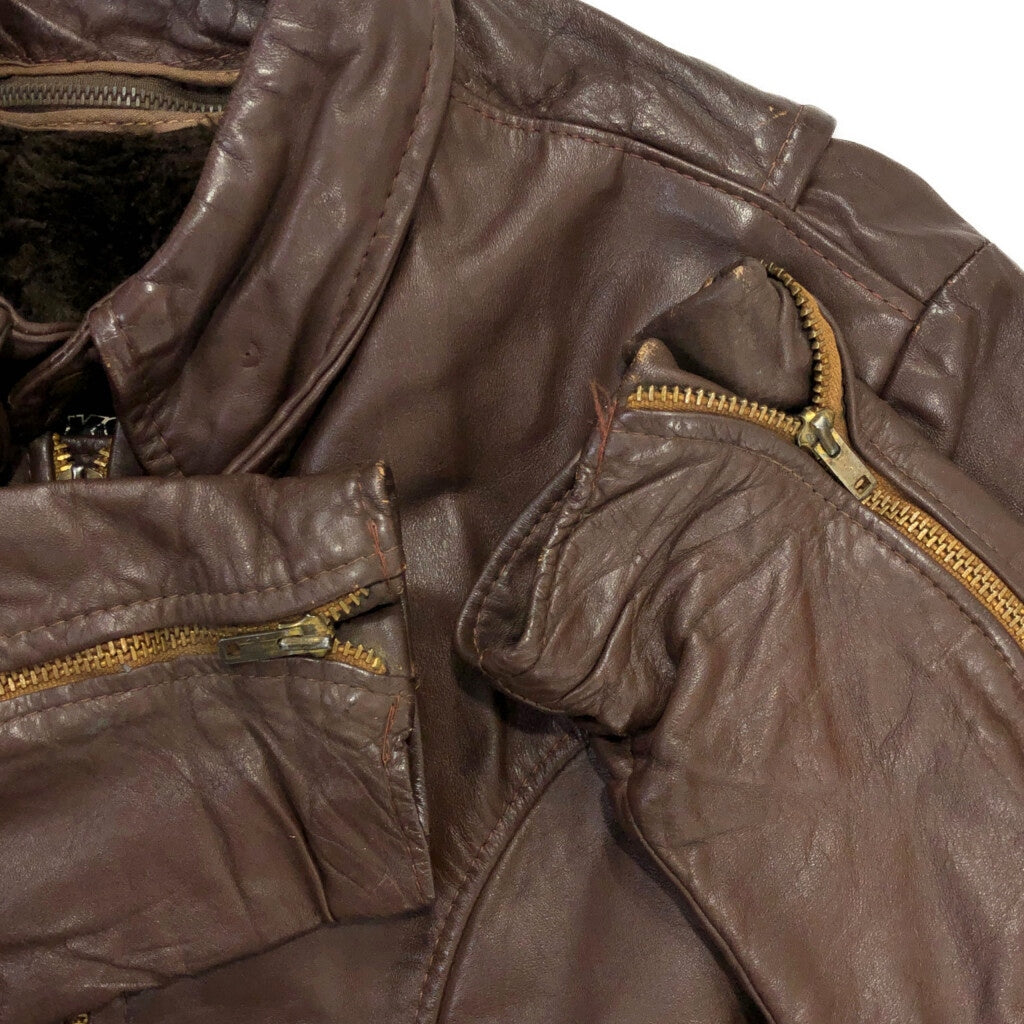 70s BROOKS Single Riders Leather Jacket