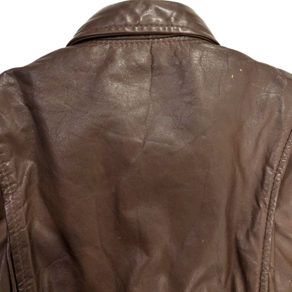 70s BROOKS Single Riders Leather Jacket