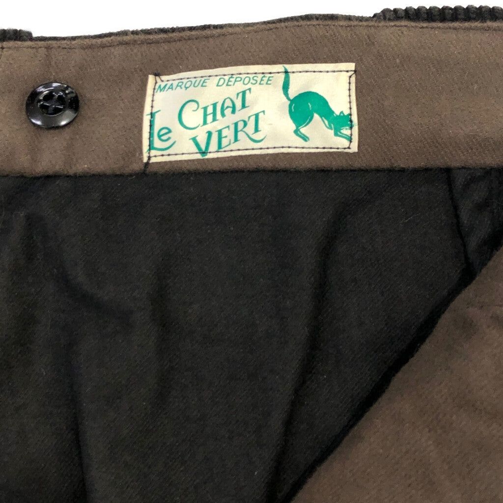 50s Le CHAT VERT French Work Corduroy Pants