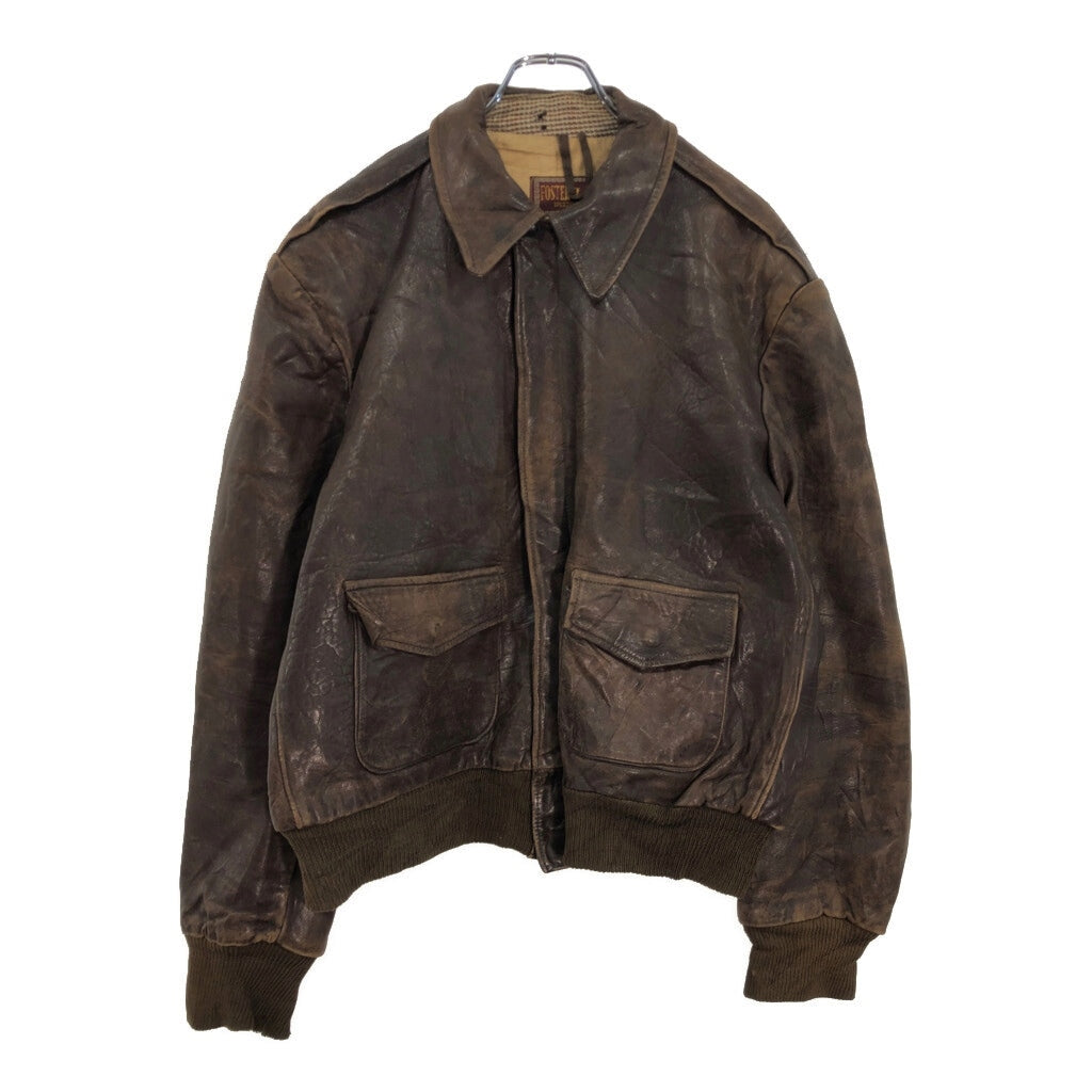 40s FOSTER SPORTWEAR A-2 Flight Leather Jacket