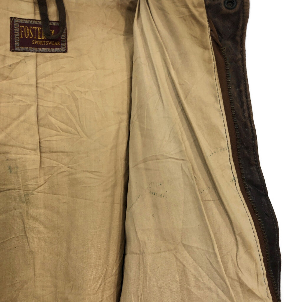 40s FOSTER SPORTWEAR A-2 Flight Leather Jacket