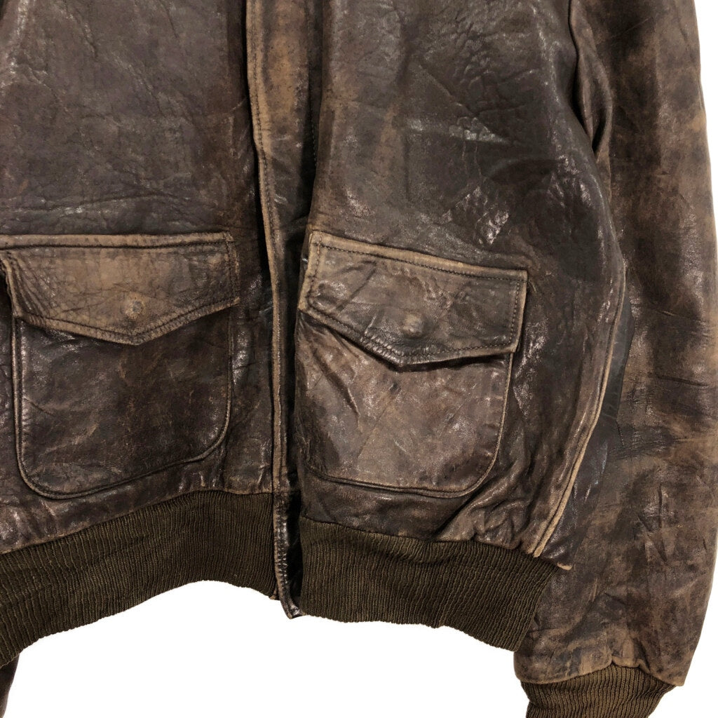 40s FOSTER SPORTWEAR A-2 Flight Leather Jacket