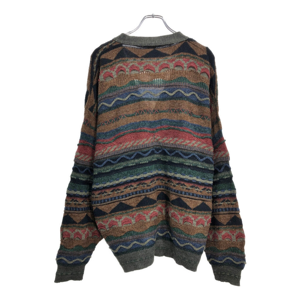 80s SAUVE 3D Knit Sweater