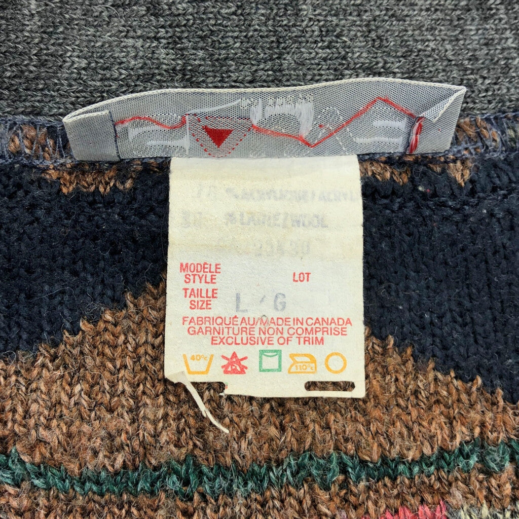 80s SAUVE 3D Knit Sweater