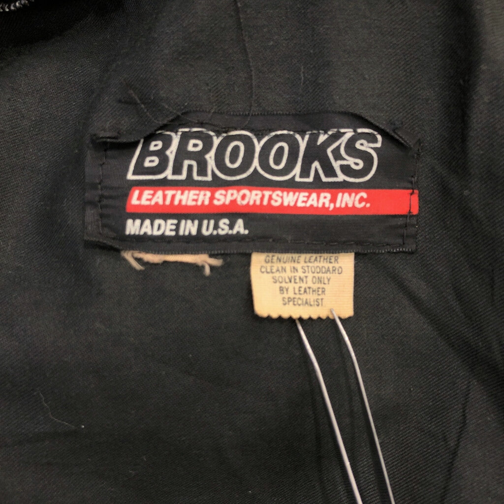 70s BROOKS Double Riders Leather Jacket