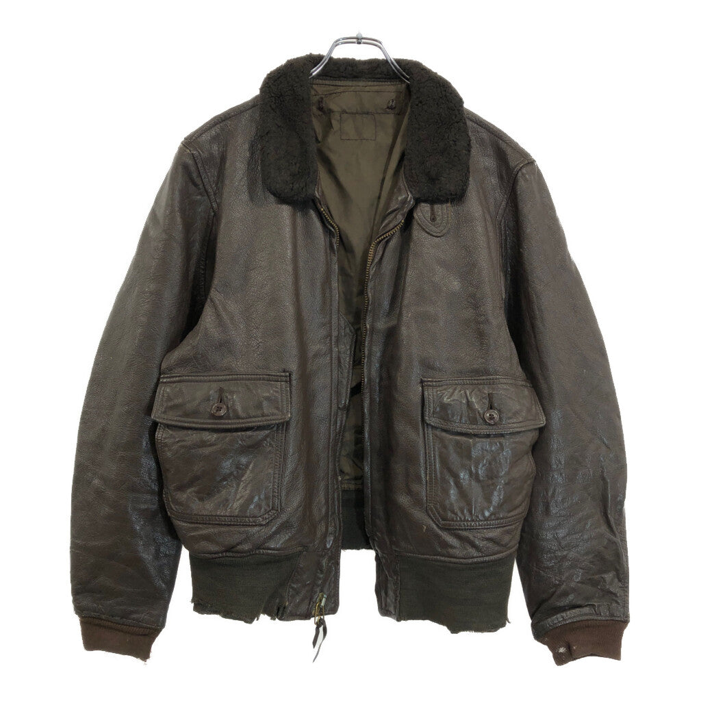 70s U.S. NAVY G-1 Flight Jacket Military Jacket