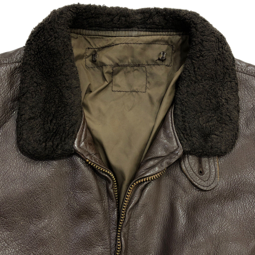 70s U.S. NAVY G-1 Flight Jacket Military Jacket