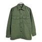 70s U.S. ARMY OG-107 Cotton Sateen Shirt Military Shirt