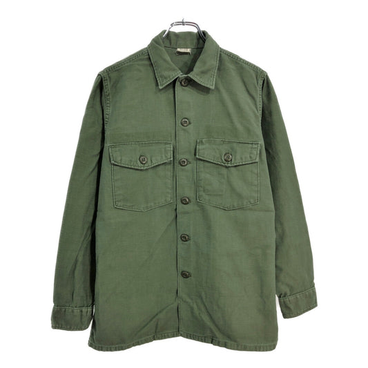 70s U.S. ARMY OG-107 Cotton Sateen Shirt Military Shirt