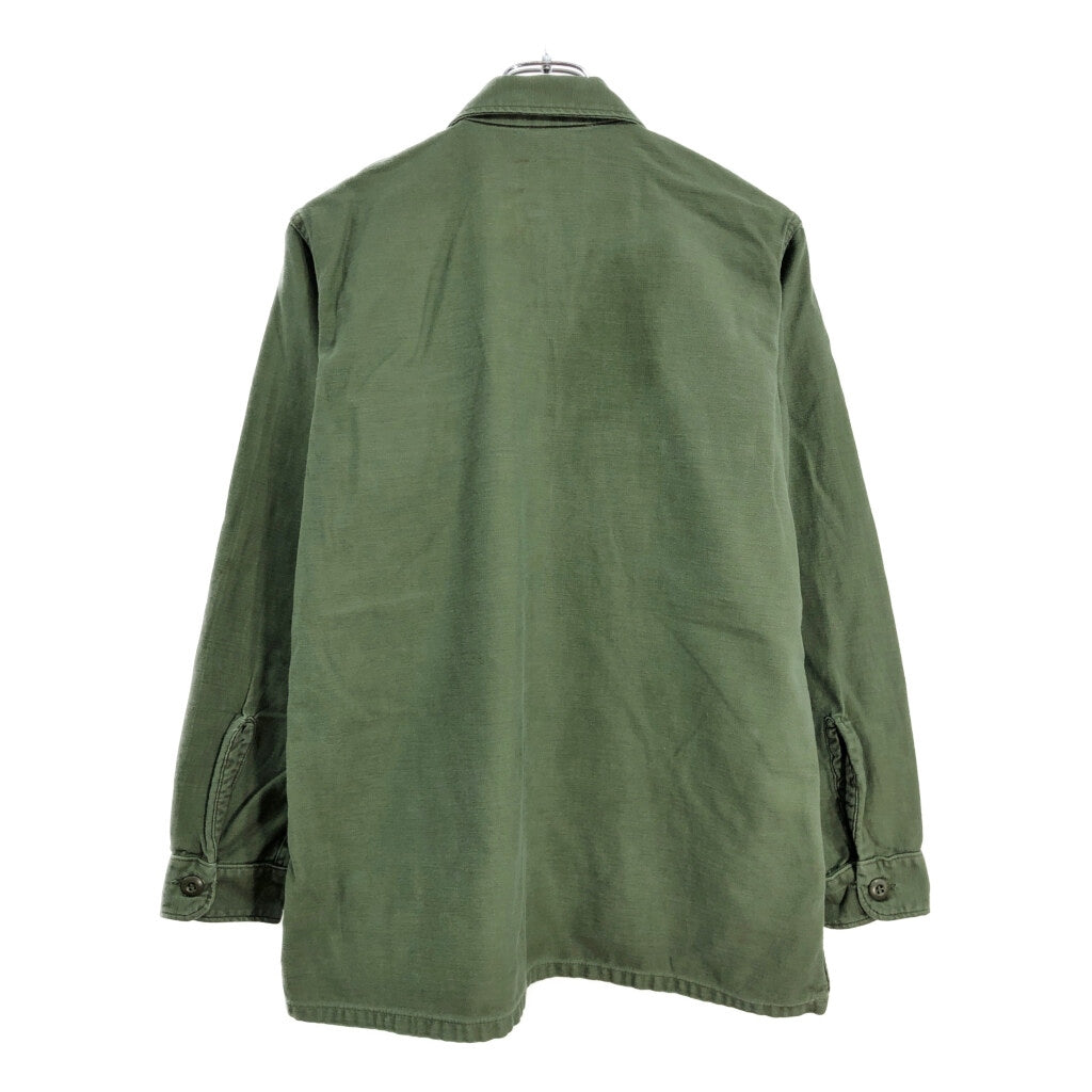 70s U.S. ARMY OG-107 Cotton Sateen Shirt Military Shirt
