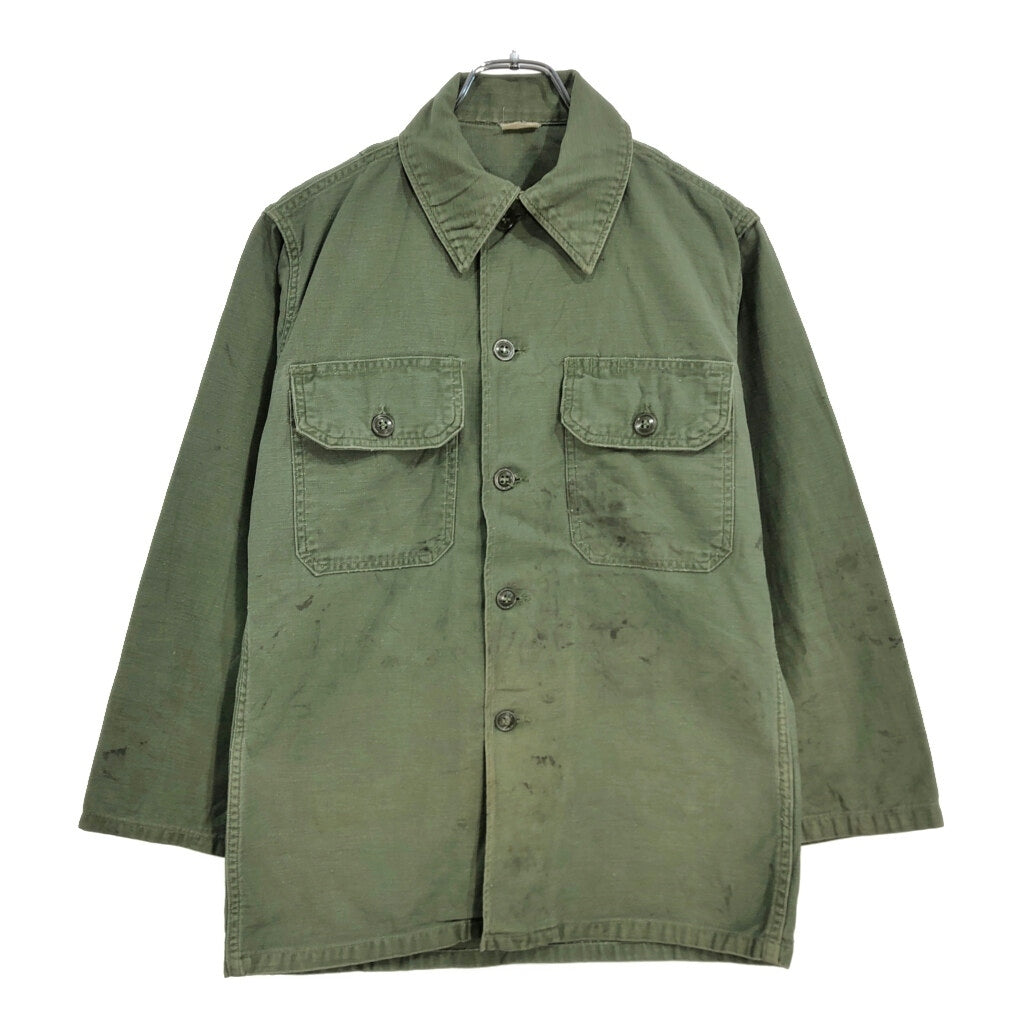 60s U.S. ARMY OG-107 Cotton Sateen Shirt Military Shirt