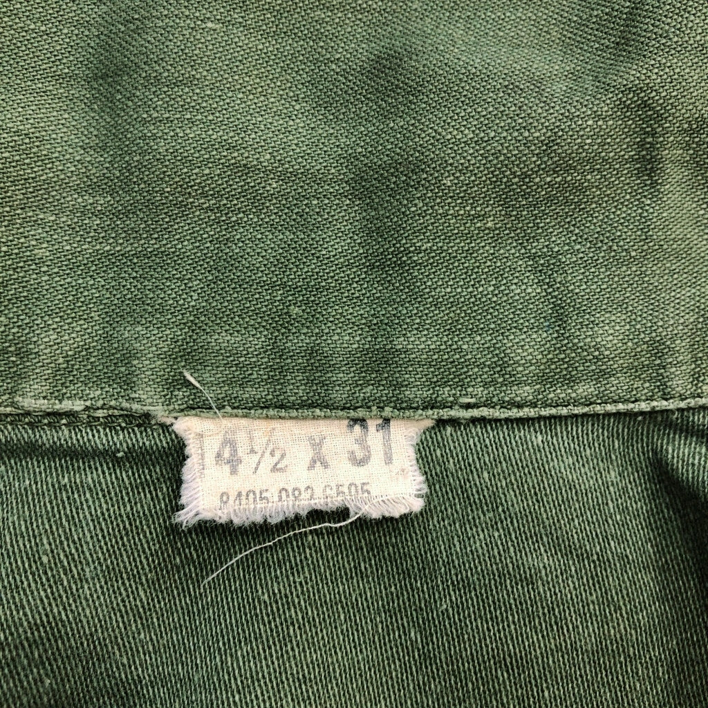 60s U.S. ARMY OG-107 Cotton Sateen Shirt Military Shirt