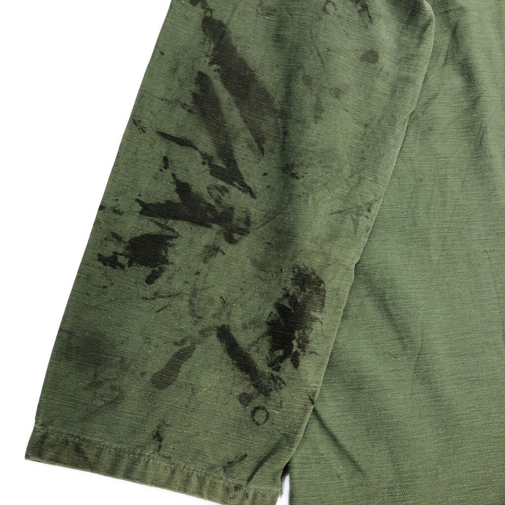 60s U.S. ARMY OG-107 Cotton Sateen Shirt Military Shirt