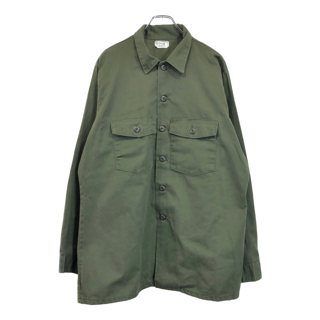 70s U.S. ARMY Utility Shirt Military Shirt