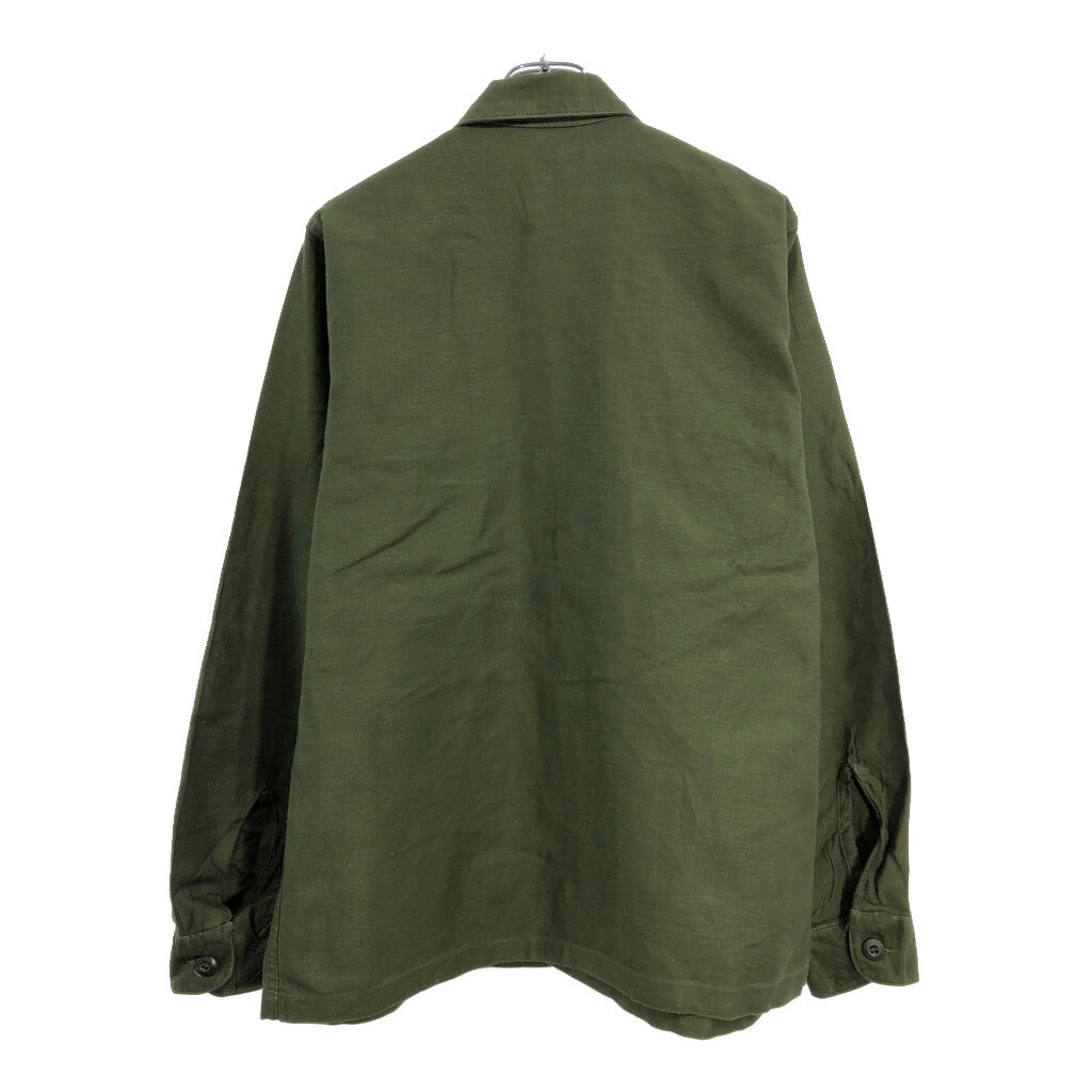 70s U.S. ARMY OG-107 Cotton Sateen Shirt Military Shirt