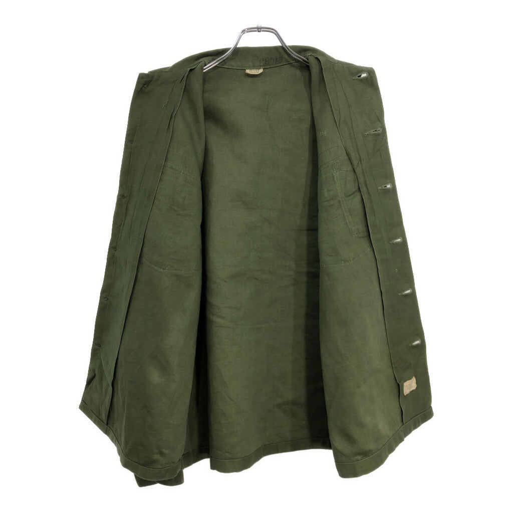 70s U.S. ARMY OG-107 Cotton Sateen Shirt Military Shirt