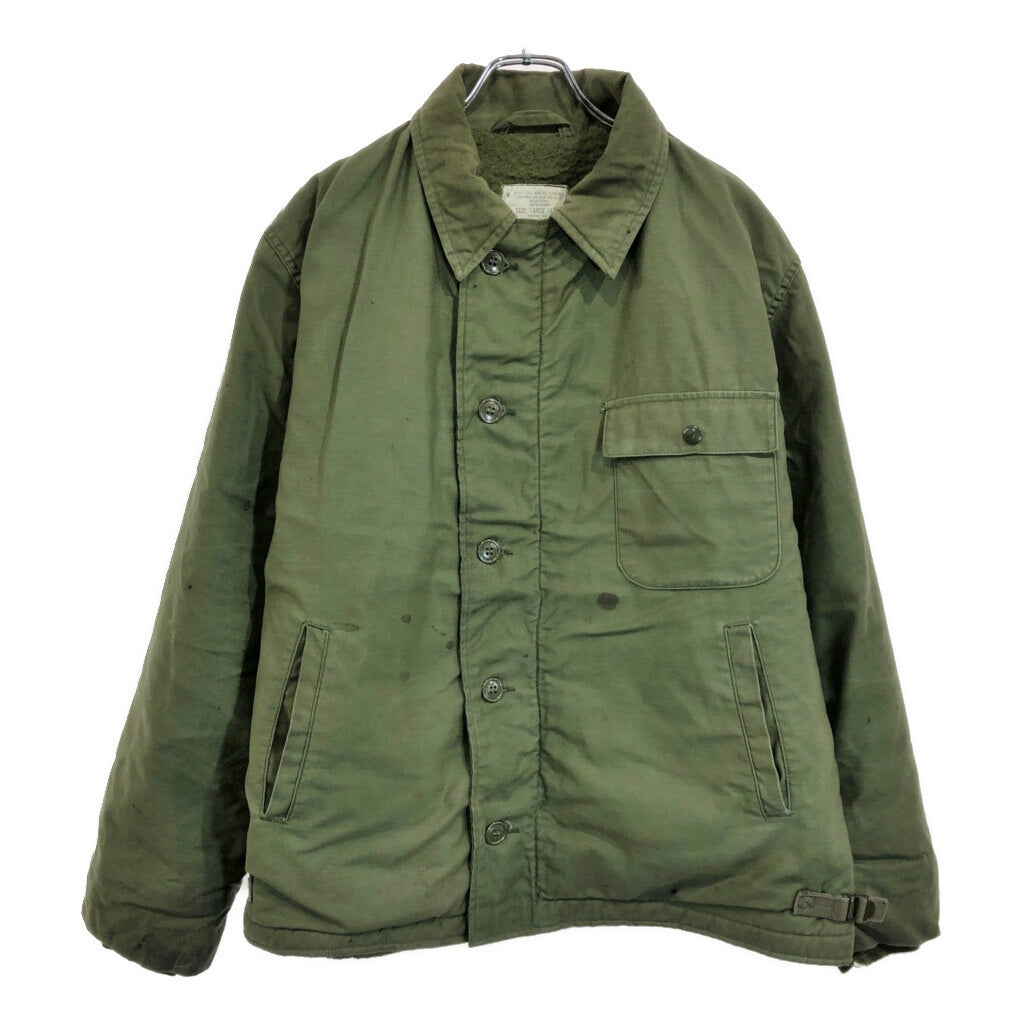 80s U.S. NAVY A-2 Deck Military Jacket