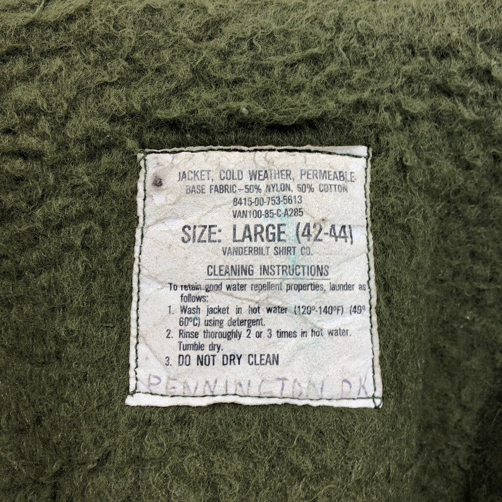 80s U.S. NAVY A-2 Deck Military Jacket