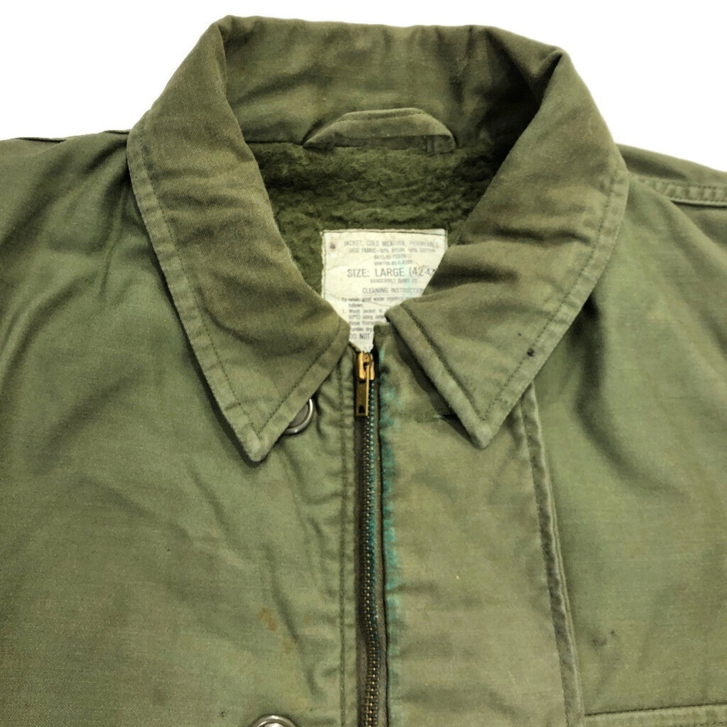 80s U.S. NAVY A-2 Deck Military Jacket