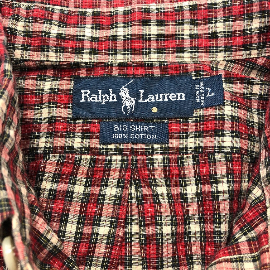90s RALPH LAUREN BIG SHIRT Check Shirt