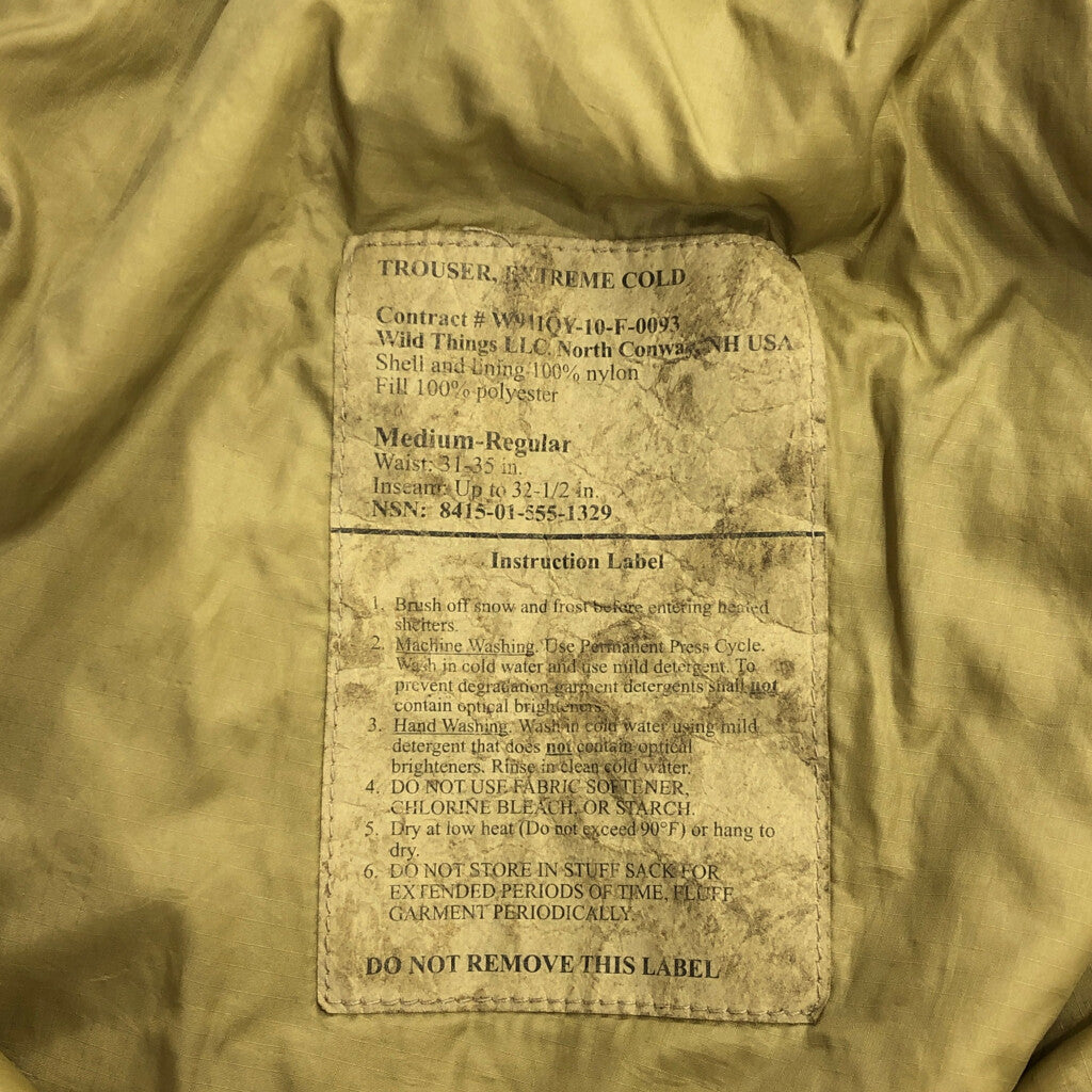 U.S. ARMY ECWCS GEN3 Level7 Insulated Military Pants