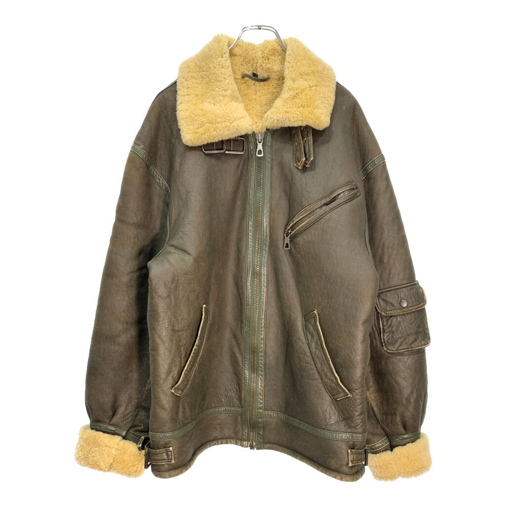 UNKNOWN TYPE B-3 Mouton Leather Jacket