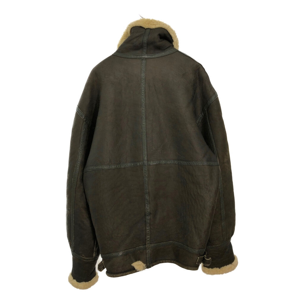 UNKNOWN TYPE B-3 Mouton Leather Jacket